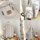 Double Zipper Women Laptop Backpack