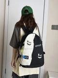 Double Zipper Women Backpack Teenager Girls Laptop Backpack