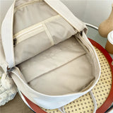 Double Zipper Women Laptop Backpack