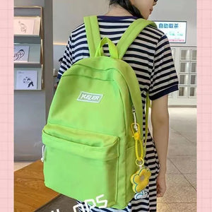 Double Zipper Women Boy Backpack Teenager Girls Laptop Backpack