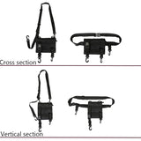 Men Crossbody Bags Waterproof Nylon Chest Pack Hip Hop Style