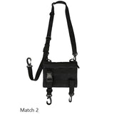 Men Crossbody Bags Waterproof Nylon Chest Pack Hip Hop Style