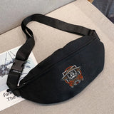 Samurai Print Crossbody Chest Bag for Women
