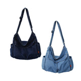 Multifunction Hobo Bag Large Handbag Zipper Closure Adjustable Straps
