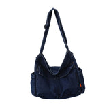 Multifunction Hobo Bag Large Handbag Zipper Closure Adjustable Straps