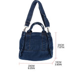 Multifunction Denim Crossbody Bag Women Casual Lightweight Tote Bag