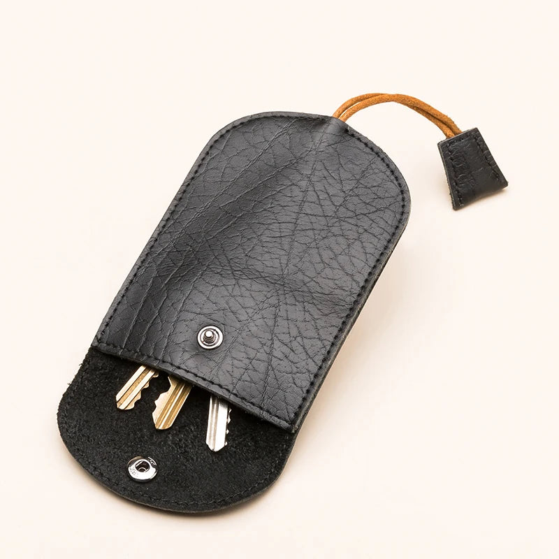 Mini Sweet Solid Basic Novelty Key Wallet Soft PU Leather Unisex