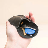 Mini Sweet Solid Basic Novelty Key Wallet Soft PU Leather Unisex