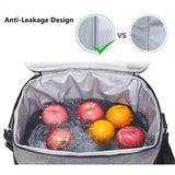 Large Capacity Cooler Bag Insulated Food Box Family Picnic Storage Handbag