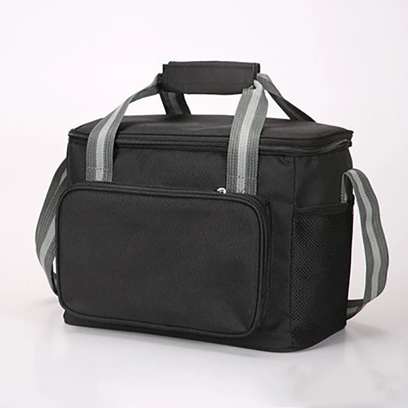 Large Capacity Cooler Bag Insulated Food Box Family Picnic Storage Handbag