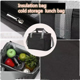 Large Capacity Cooler Bag Insulated Food Box Family Picnic Storage Handbag