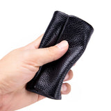 Cowhide Leather Keys Wallets Coins Pouch