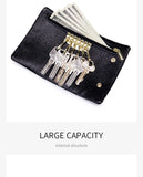 Cowhide Leather Keys Wallets Coins Pouch
