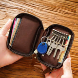 Men Leather Key Bag Large Capacity ID Bags