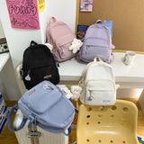Nylon Women Backpack Small Travel Bag Mini Shoulder Bag Girls Schoolbag