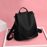 Multifunction Shoulders Backpack Women Oxford Cloth Travel School Bags