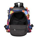 Multifunction Shoulders Backpack Women Oxford Cloth Travel School Bags