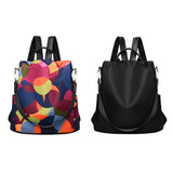 Multifunction Shoulders Backpack Women Oxford Cloth Travel School Bags