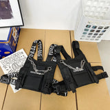 Tactical Chest Bag with Chain Techwear Mini Backpack