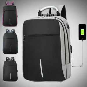 USB Charging Men Backpack Travel Mochila Anti Thief Backpack