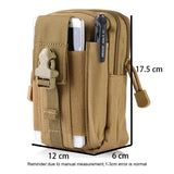 Waterproof Military Belt Waist Bag Mobile Phone Wallet Travel Pouch Waist Packs