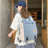 Multifunction Zipper Women Backpack Student Shoulder Bag Style Schoolbag