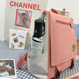 Multifunction Zipper Women Backpack Student Shoulder Bag Style Schoolbag