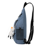 Men's Crossbody Chest Bag, Nylon Multifunction Backpack