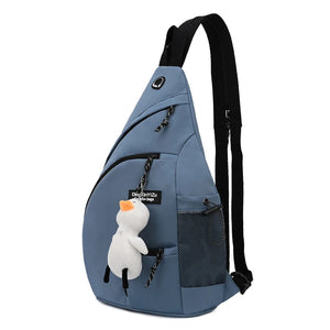 Men's Crossbody Chest Bag, Nylon Multifunction Backpack