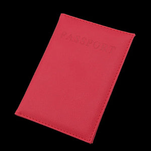 PU Leather Passport Holder with Zipper - Multifunction