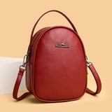Women Leather Backpack Mini Shoulder Bags Mochila Feminina
