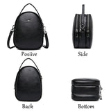 Women Leather Backpack Mini Shoulder Bags Mochila Feminina