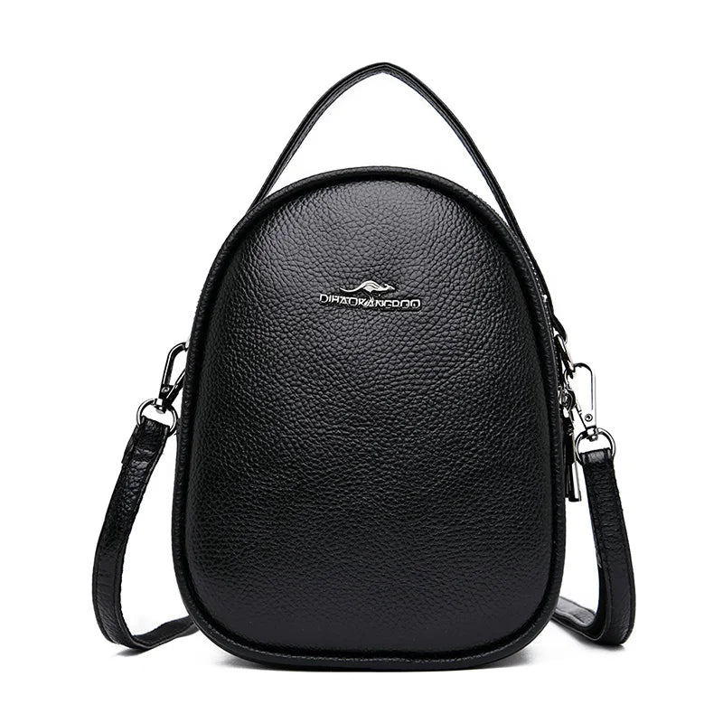 Women Leather Backpack Mini Shoulder Bags Mochila Feminina
