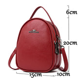 Women Leather Backpack Mini Shoulder Bags Mochila Feminina