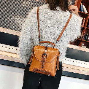 Multifunctional Backpack Female Winter Large-capacity One-shoulder Handbag