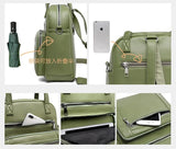 Women's Multifunctional Backpack: Large Capacity PU Leather Handbag for Girls