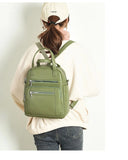 Women's Multifunctional Backpack: Large Capacity PU Leather Handbag for Girls