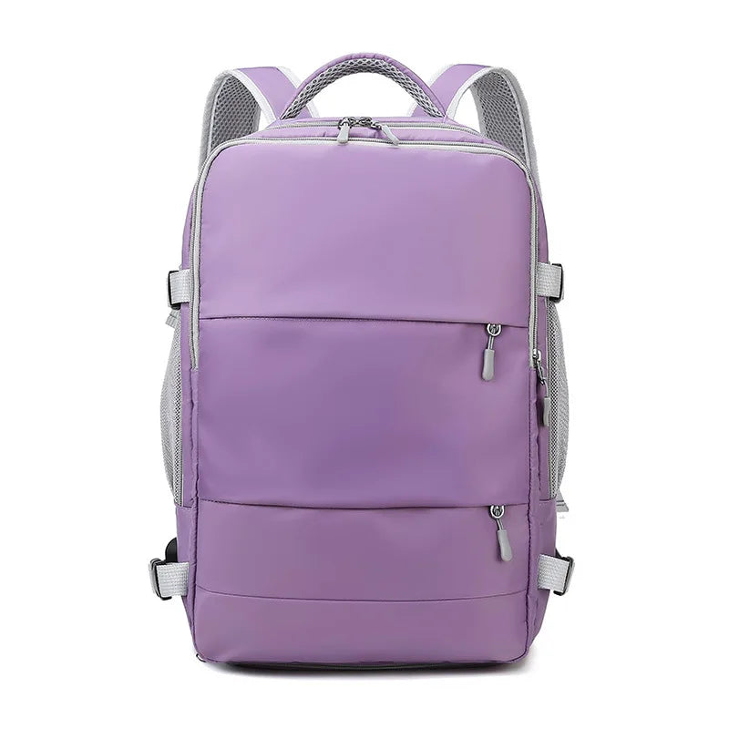 Waterproof Women Casual Daypack Laptop Bag with Luggage Strap