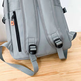 Nylon Embroidered College Student School Bag Backpack