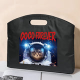 Astronaut Print Multifunctional Briefcase Office Document Storage Bag