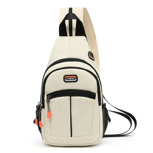 Sporty Patchwork Crossbody Bag for Women Oxford Travel Shoulder Bagpack