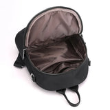 Women's Double Zipper Travel Backpack Nylon Shoulder Bag