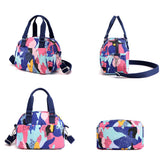 Flower Pattern Women's Handbag Nylon Ladies Shoulder Messenger