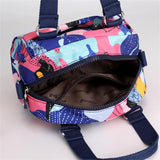 Flower Pattern Women's Handbag Nylon Ladies Shoulder Messenger
