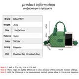 Mini Women's Handbag Soild Mobile Phone Bag High Nylon Ladies Shoulder Messenger