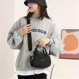 Mini Women's Handbag Soild Mobile Phone Bag High Nylon Ladies Shoulder Messenger