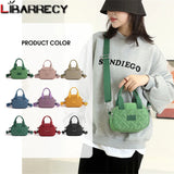 Mini Women's Handbag Soild Mobile Phone Bag High Nylon Ladies Shoulder Messenger