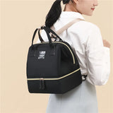 Double-layer Women Lunch Bag Breast Milk Storage Tote Kids Cooler Ice Pack Food