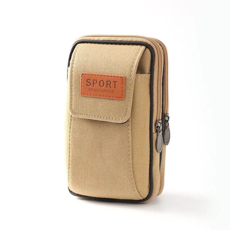 Multifunctional Waist Bag Men Wallet Purse Casual Large Phone Belt Bag