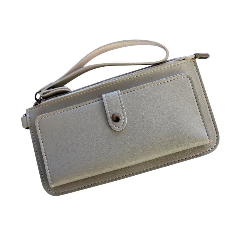 Women's PU Leather Long Wallet Multi-card Clutch Purse